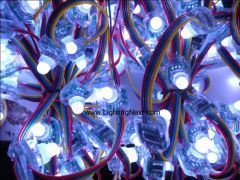 12mm WS2801 Flat Digital Addressable RGB LED Pixels, 50 PCS/String