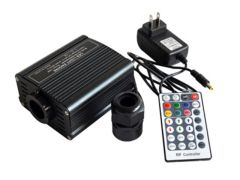 16W Single Head RGBW LED Optic Fiber Engine Driver With 28 Keys RF Remote Controller