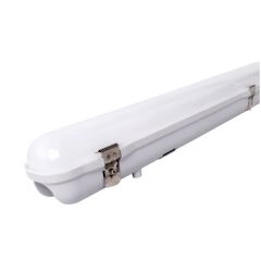 Milky White Cover T8 LED Tube Lights with Striped Clear Tri-proof T8 Tube Fixture for Double Tube