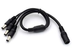 1 to 3 Way 5.5/2.1mm Compact Power Supply to Splitter Cable
