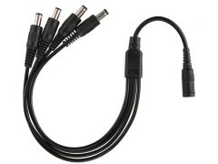 1 to 4 Way Compact Power Supply to Splitter Cable, 5.5/2.1mm