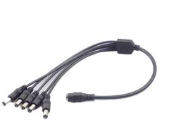 5 Way 5.5/2.1mm Compact Power Supply to Splitter Cable