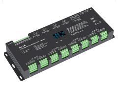 24 Channel LED DMX512 and RDM Decoder / Master - 3A/CH - 12-24V - OLED Display