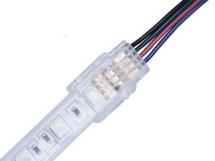 2/4 Pin 10mm Strip to Wire waterproof connector for RGB casing LED Strip Light