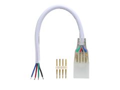 2/4PIN 0.33ft Long High voltage Single Color/RGB Color Changing Single Eed Fast Connector For 5050 RGB High Voltage LED Strip Ligths