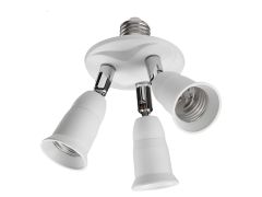3-in-1 Bulb Socket Splitter Adjustable E26/E27 Adapter Converter