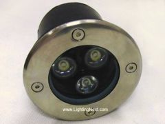 3 x 1W High Power Outdoor LED In-Ground Well Landscape Light 
