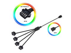 3/4 Pin motherboard interface to 4 Way JST SM 4 Pin Female/Male splitter Cable