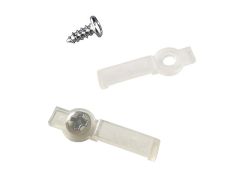 50 Pcs Mounting Bracket Clips For 10mm Wide 3528 2835 5050 5630 3014 SMD LED Strip Light, One-Side Fixing, 50 Pcs Screws Included