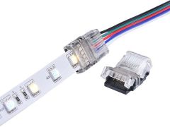 5 Pin 18/20 AWG Strip to Wire Connection for 12mm RGBW Waterproof LED Strip Lights