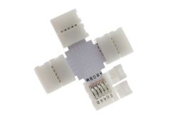 5 Pin 十 Shape Connector for 12mm Wide RGBW LED Strip Light