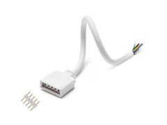 5 Pins Connector Wire Cable for Flexible 5050 RGBW RGBWW LED Strip Lights Strip to Strip Fireproof Material