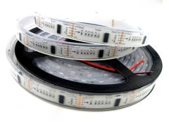 60LEDs DMX512 020SMD RGBW DC12V SideEmitting Digital LED Strip Light, 5M Reel