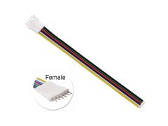 6 pin 12mm wide Female Quick Connector For RGBCCT LED Strip Lights