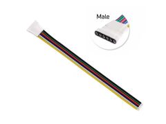 6 pin 12mm wide male Quick Connector For RGBCCT LED Strip Lights