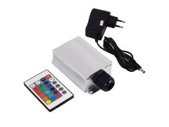 7W RGB 50~60Hz 4 plug type selection 24key IR Remote LED Fiber Optic Engine