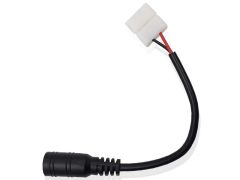 8/10MM Solderless LED Connector to 5.5*2.1mm Female Power Supply Connect Wire Cable  2 Pin