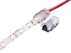  2 Pin 8/10 mm Strip to Wire connector for IP65/IP20 LED tape single colour