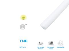 1M/5M/10M/20M Pack of T13D LED Neon Light Housing for 5mm Wide LED Strip Lights