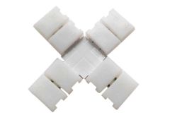 2 Pin 十 Shape Solderless Connector For 10mm Single Color LED Strip Lights
