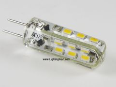 AC/DC 12V 24 SMD3014 G4 LED Lamp, 1.5W, Side-Pin, 10W Halogen G4 Bulb Replacement