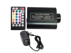 DC12V 12W Single Head RGBW LED Optic Fiber Light Illuminator With 28 Keys RF Remote Controller