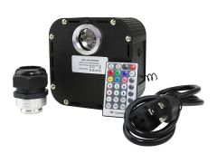 DC24V 50W Twinkle 4 Channels DMX RGBW LED Fiber Optic Light Engine With 28 Keys Remote Controller