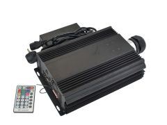 DC24V 90W 3 Channels DMX512 LED RGB Light Fiber Optic illuminator With 28 Keys RF Remote Controller