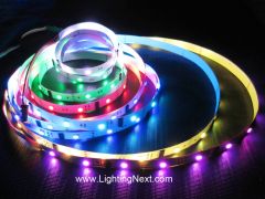 DMX 512 RGB LED Strip Light, 60LEDs/m, 5m, 24V