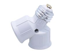 2 in 1 to E27 Socket Adapter Converter