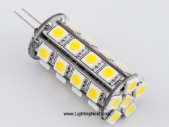 Back-Pin G4 LED Replacement Bulb, 30 SMD 5050 LEDs, 12 VDC