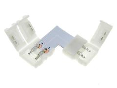 2 Pin L Shape Solderless Connector For 10mm Flexible LED Strip Lights