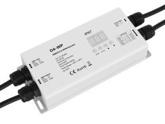 LED Waterproof DMX512 and RDM Decoder - 4 Channel - 5 Amp - 12-36V - Digital Display
