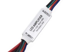 Mini RGB Amplifier for RGB LED Strip, 3x4A Max Output