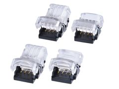 4 Pin Strip to strip connector for 10mm IP65/IP20 LED tape RGB colour 