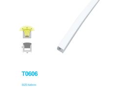 1M/5M/10M/20M Pack of T0606 LED Neon Light Housing for 3mm Wide LED Strip Lights