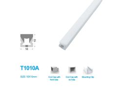 1M/5M/10M/20M Pack of T1010 LED Neon Light Housing for 6mm Wide LED Strip Lights