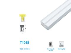 1M/5M/10M/20M Pack of T1018 LED Neon Light Housing for 10mm Wide LED Strip Lights
