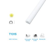 1M/5M/10M/20M Pack of T1315 LED Neon Light Housing for 10mm Wide LED Strip Lights
