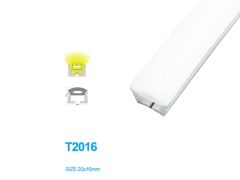 1M/5M/10M/20M Pack of T2016 LED Neon Light Housing for 10mm Wide LED Strip Lights