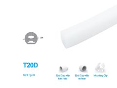 1M/5M/10M/20M Pack of T20D LED Neon Light Housing for 10mm Wide LED Strip Lights