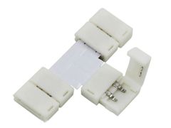 2 Pin T Shape Solderless Connector For 10mm Single Color LED Strip Lights