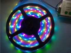 TM1809 Digital RGB LED Strips, 12VDC, 5M, 10 TM1809 IC/M, 30 SMD5050/M