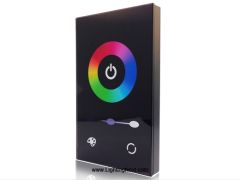 Wall Mount LED Color Wheel Touch Screen Controller, 12-24VDC, 4A/CH