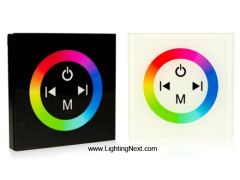 Wall Mount Touch Panel RGB LED Controller, 12-24V DC
