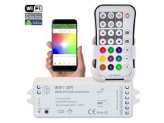 WiFi-SPI+R9 Customize Mode APP Programmable Time Controller For Digital LED Strip Lights