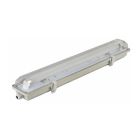 Stripe Clear Cover T8 LED Tube Lights with Striped Clear Tri-proof T8 Tube Fixture for Single Tube