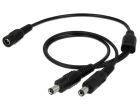 1 to 2 Way  5.5/2.1mm Compact Power Supply to Splitter Cable