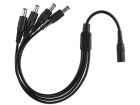 1 to 4 Way Compact Power Supply to Splitter Cable, 5.5/2.1mm