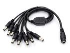 1 to 8 Way 5.5/2.1mm Compact Power Supply to Splitter Cable